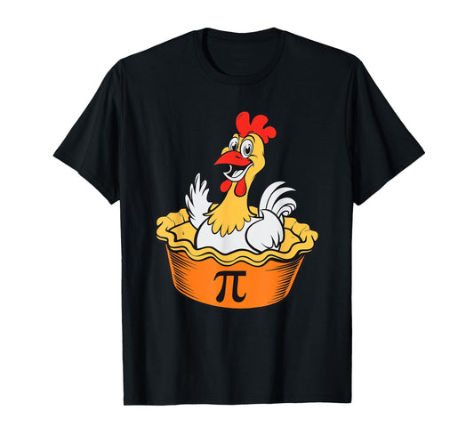 Funny Chicken Pot Pi Day Pie Math Lover Geek Gift 3.14 T-Shirt