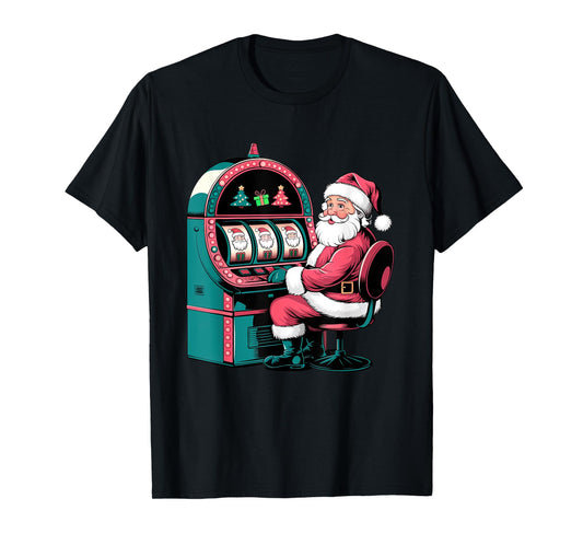 Santa Claus Slot Machine Christmas Slots T-Shirt