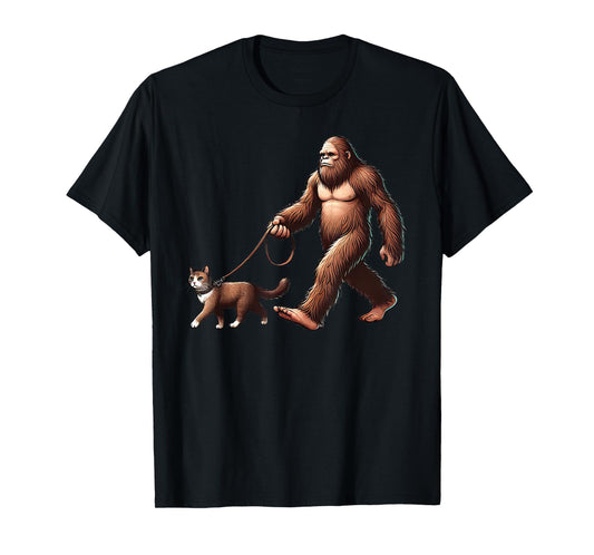 Funny Cat Bigfoot Sasquatch T-Shirt