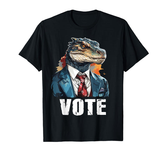 Vote - Funny Reptilian For President Election Voting Lizard T-Shirt