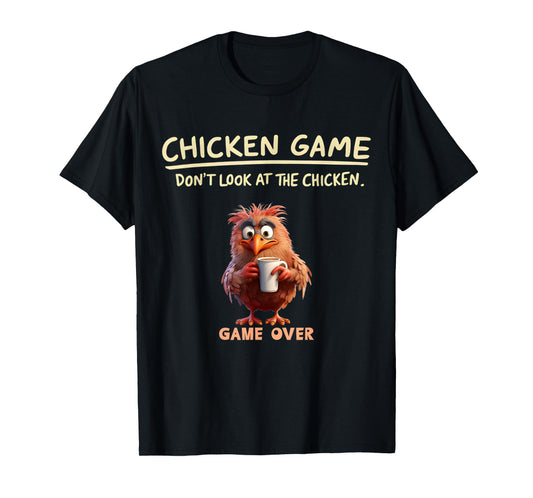 Funny the Chicken Game Don't Look At This Chicken kids boys T-Shirt