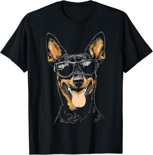 Australian Kelpie Dog Pet Art Sunglasses Australian Kelpie T-Shirt