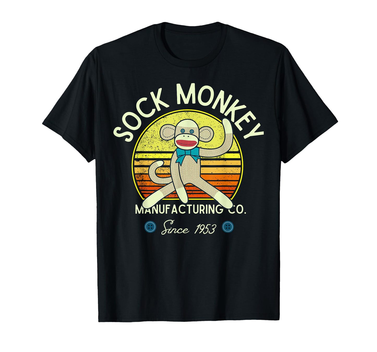 Sock Monkey Manufacturing Co. Retro Vintage Sock Monkeys T-Shirt