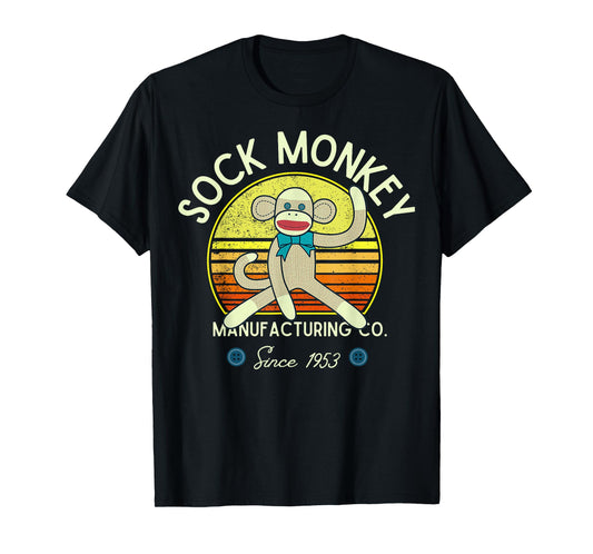 Sock Monkey Manufacturing Co. Retro Vintage Sock Monkeys T-Shirt