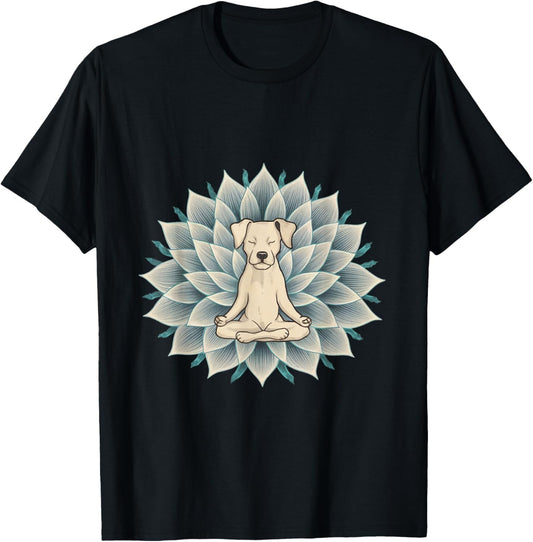 Buddha Yoga Dog Shirt Meditation Lotus Flower T-Shirt T-Shirt