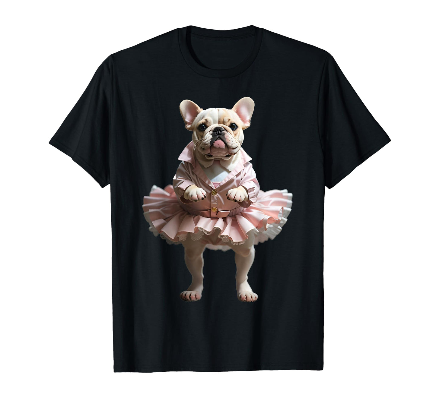 French Bulldog Ballet Funny Dog Owner Pet Tutu Graphic T-Shirt for Men Women Kids