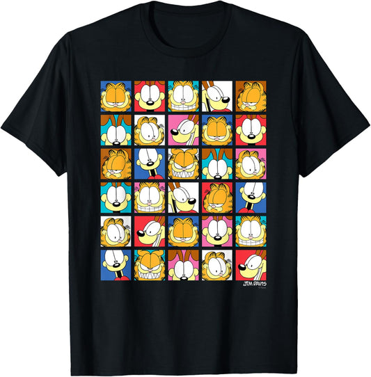 Garfield Expressions Collage Cartoon Cat T-Shirt