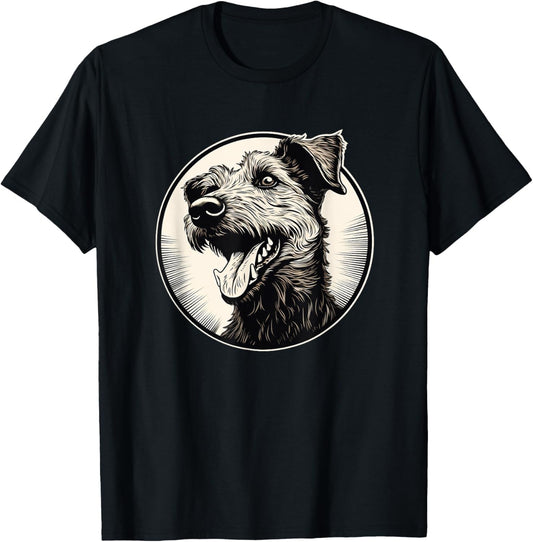 Funny Retro Vintage Logo Irish Terrier Lover T-Shirt