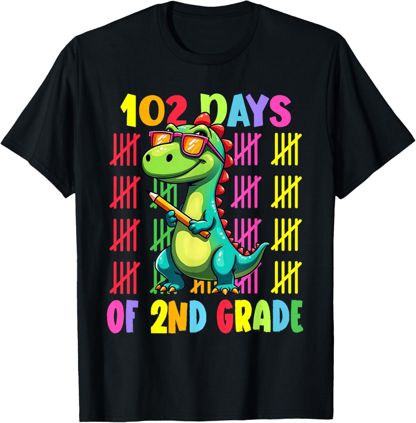 102 Day Of 2nd Grade Dinosaur 102 Days Of Second Grade T-Shirt