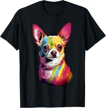 LGBT Pride Flag Chihuahua Dog Pride Month T-Shirt for Men Women