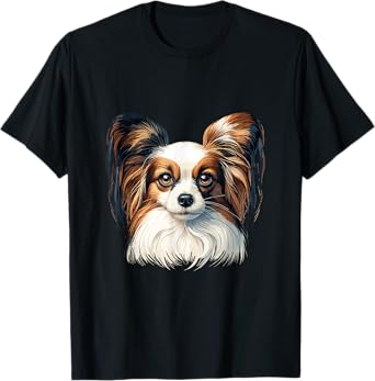 Dog Face - Papillon T-Shirt for Men Women Girls Kids