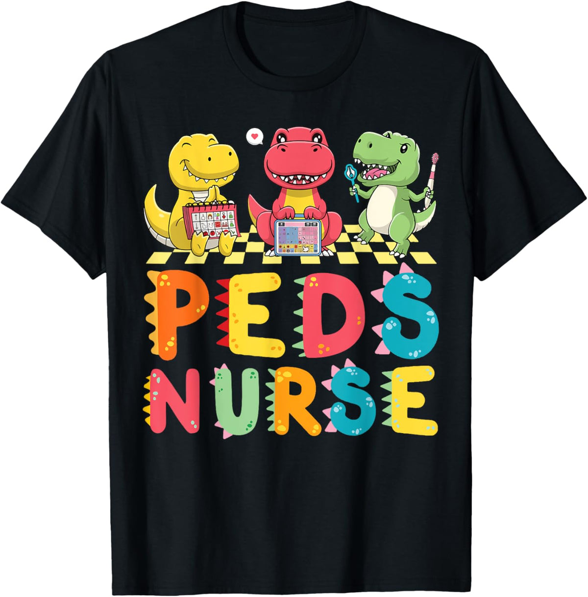 Cute Pediatric Nurse Dinosaurs Peds Nurse Crew Appreciation T-Shirt