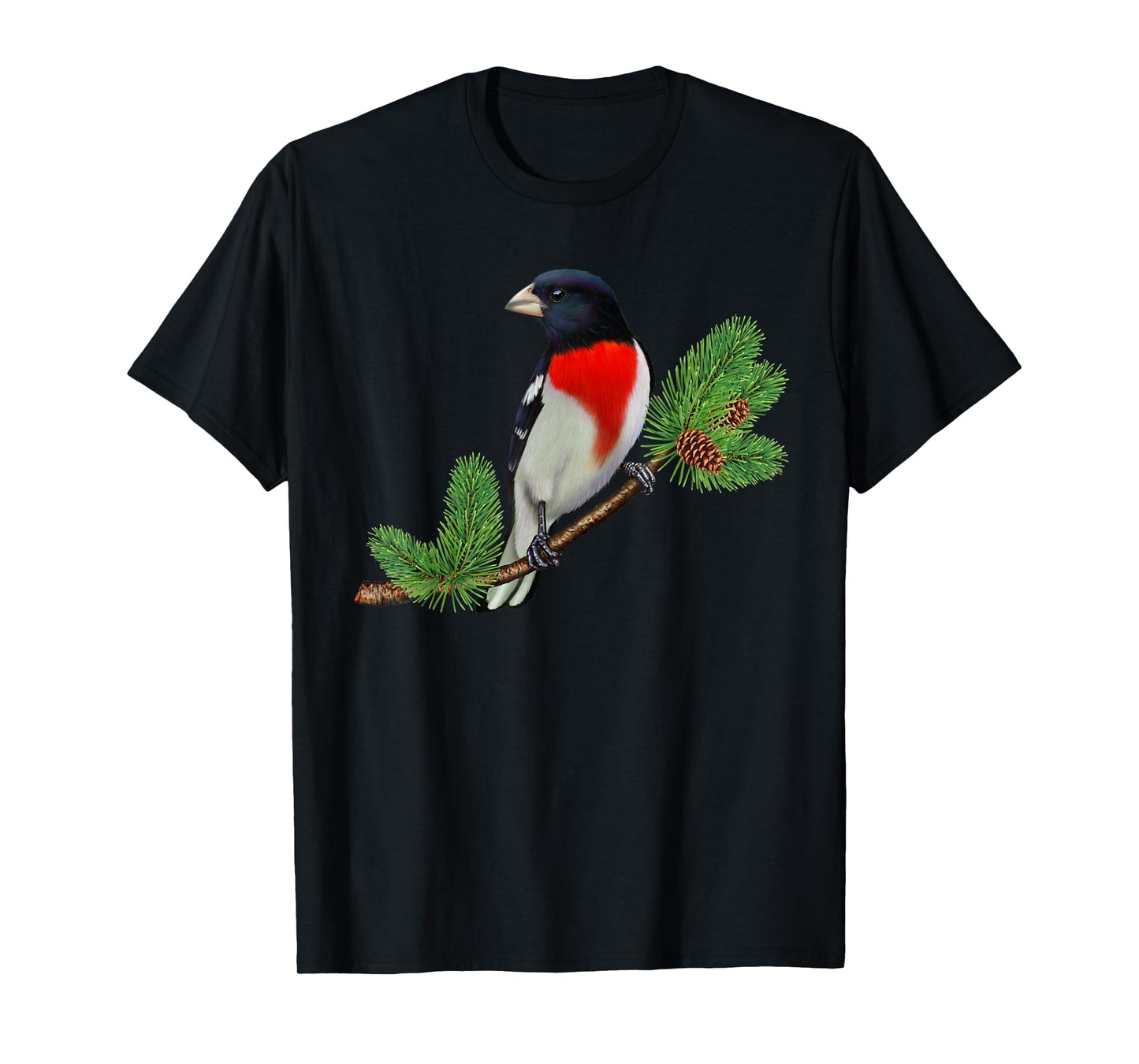 Rose Breasted Grosbeak Shirt Ornithology Bird T-Shirt