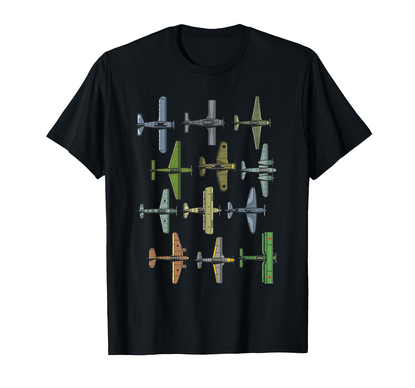 WW2 Planes Warbirds Warplanes T-Shirt