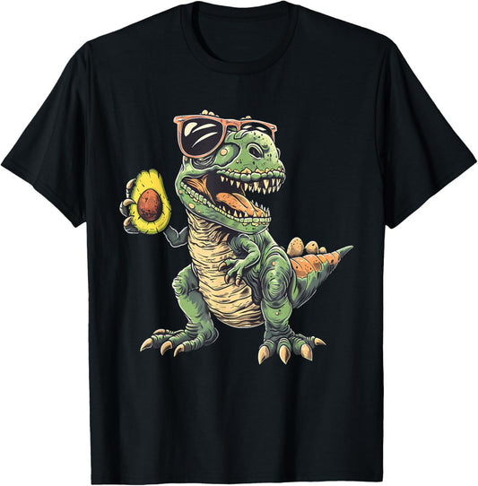 Avocado T-Rex Fruit Dino Lovers Artwork Avocado Lover T-Shirt