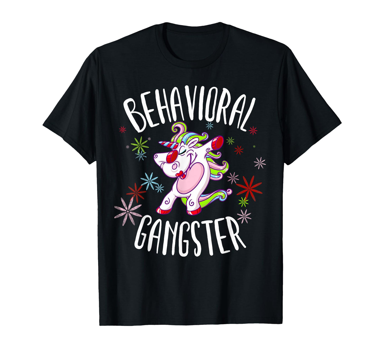 Behavioral Therapist Dabbing Unicorn design for ABA Therapy T-Shirt