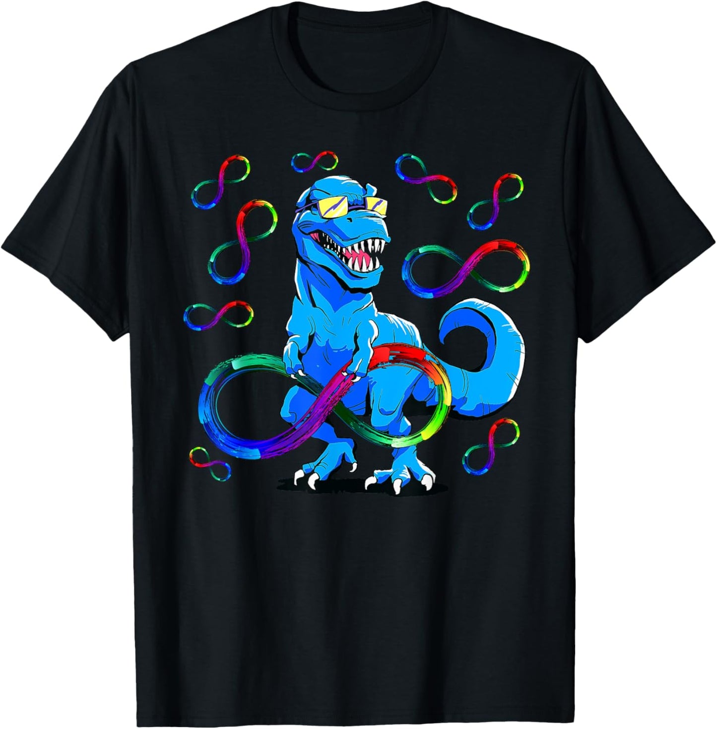 Autism Infinity Autism TRex Autism Dinosaur T-Shirt