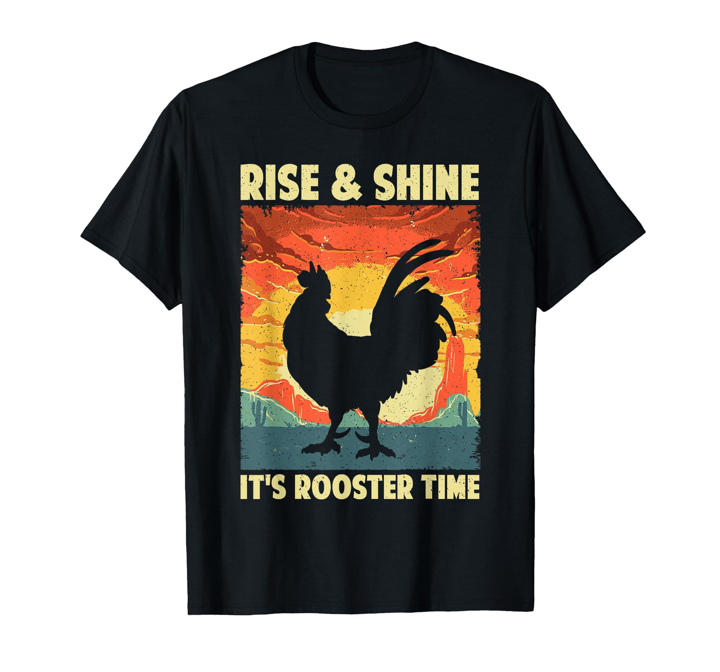 Funny Chicken Rooster Design For Men Women Rooster Lover T-Shirt