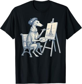 Italian Greyhound Painter Artist Art Painting Men Women T-Shirt