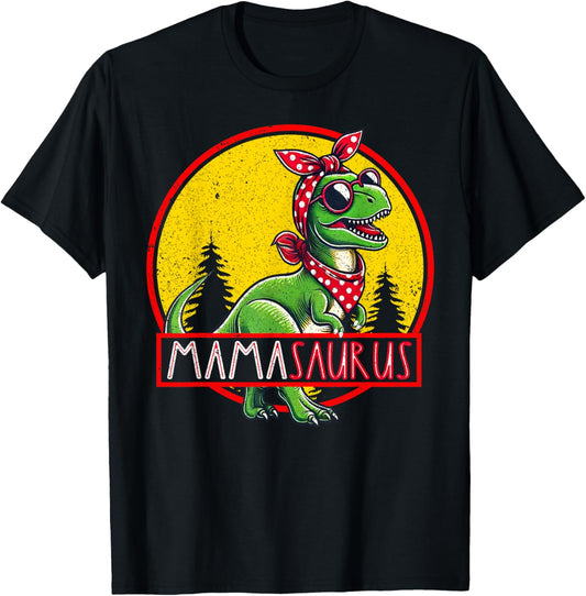 Mamasaurus T Rex Dinosaur T-Rex Mama Saurus Retro Women T-Shirt
