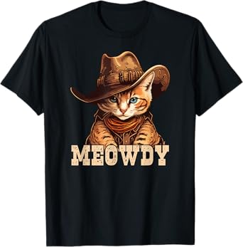 Cowboy Cat Meowdy T-Shirt
