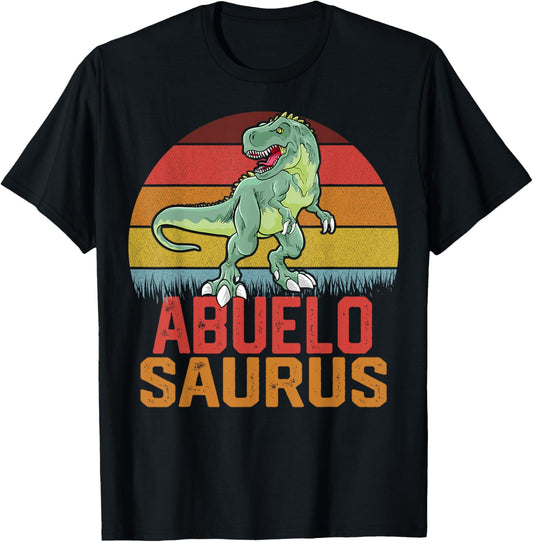 Abuelo Saurus Grandpa Dinosaur Family Matching Father's Day T-Shirt