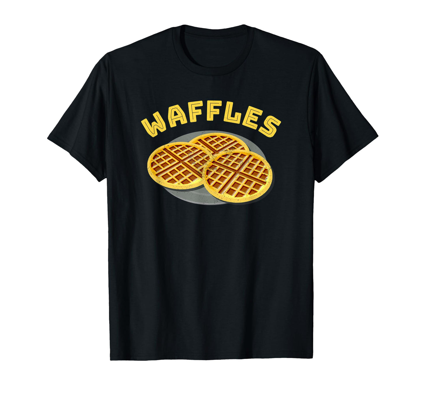 Chicken Waffles Funny Halloween Couple Costume Waffles Half T-Shirt