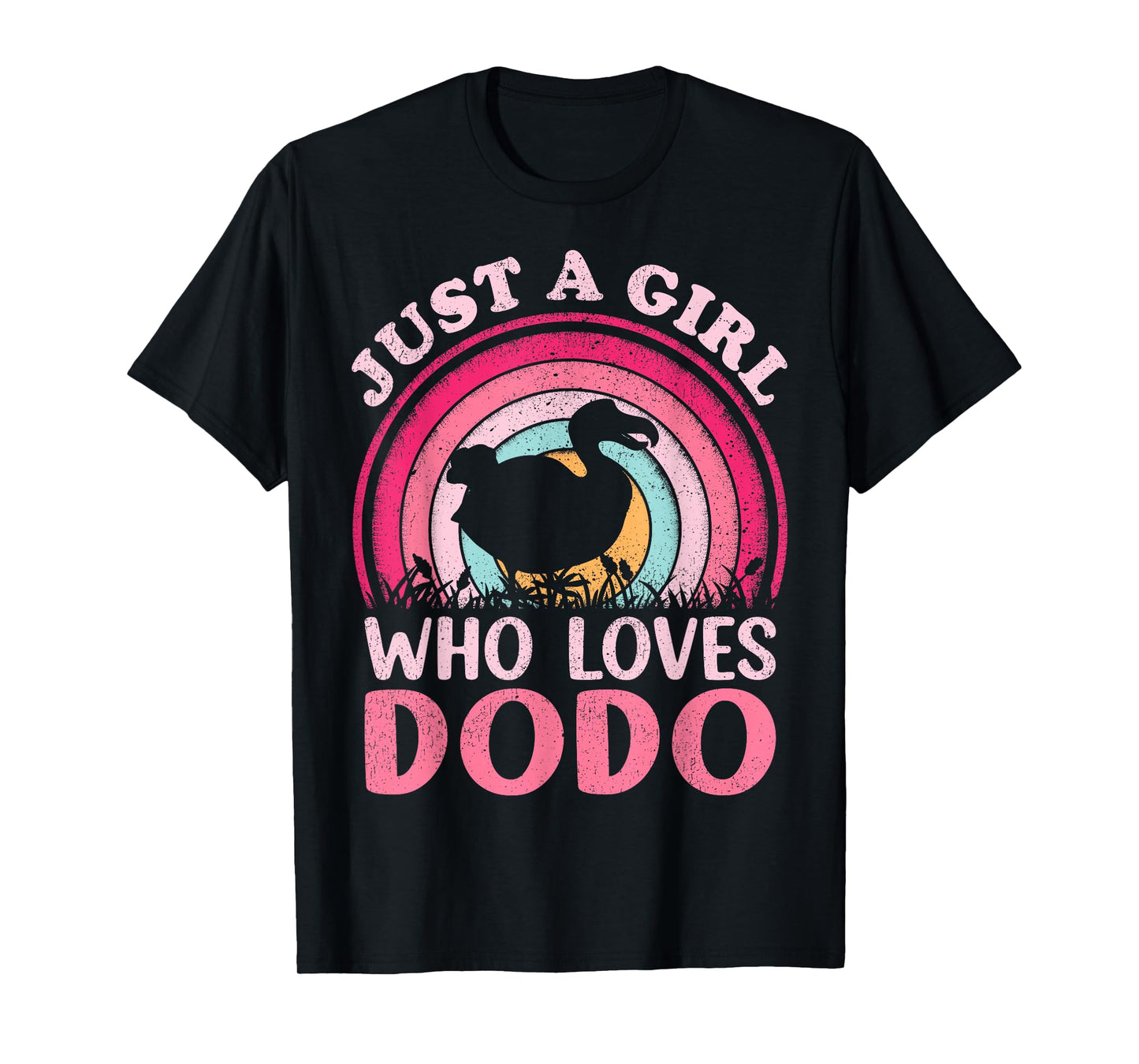 Dodo Bird Vintage Retro Just A Girl Who Loves Dodo T-Shirt