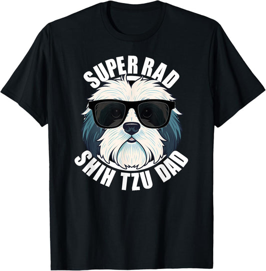Shih Tzu Dad Funny Father’s Day Dog Dad Men’s T-Shirt