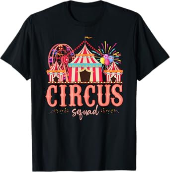 Carnival Staff Circus Matching Squad Birthday Happy Holiday T-Shirt