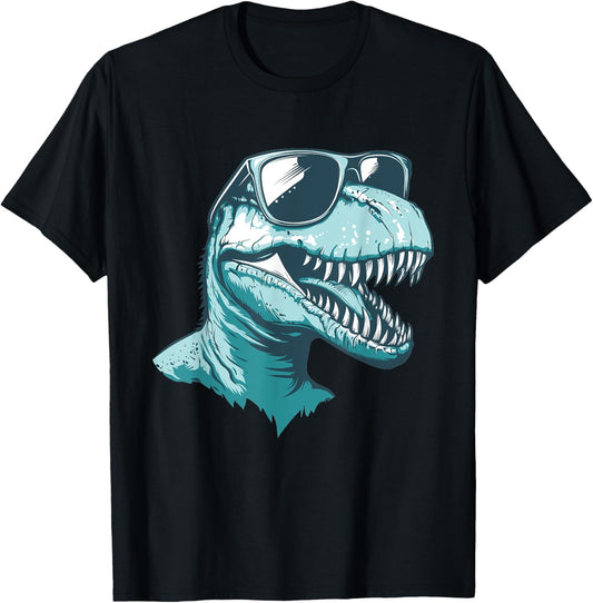 Trex Dinosaur Dino wearing Sunglasses Funny Graphic T-Shirt