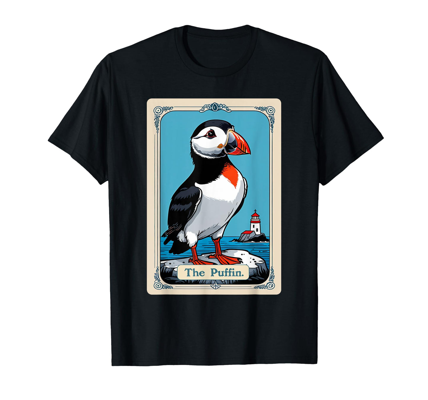 The Puffin Tarot Card Iceland Bird Icelandic Puffins T-Shirt