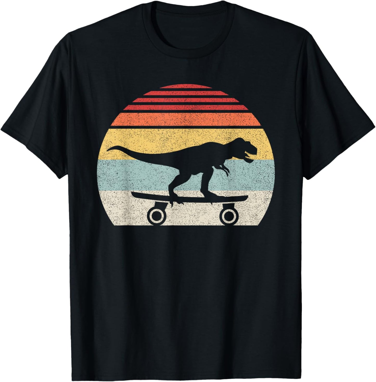 Vintage Retro Skateboard Dinosaur T-Rex T-Shirt