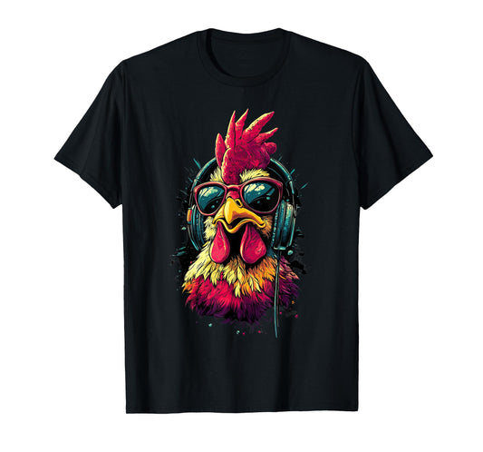 Funny Chicken cool Graffiti Urban art street T-Shirt