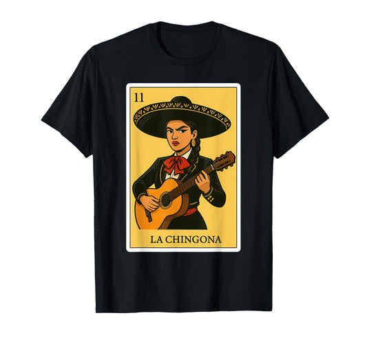 La Chingona Mariachi Funny Spanish-Mexican Bingo Women T-Shirt