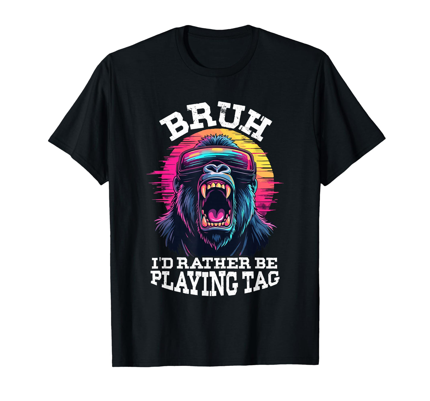 Bruh I'd Rather Be Playing Boys Birthday Gaming T-Shirt
