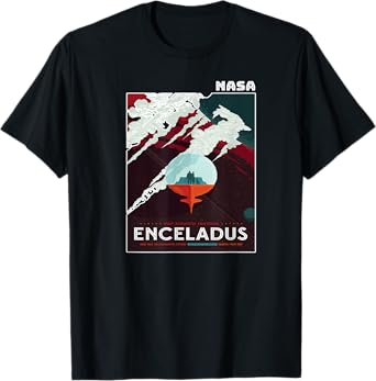 Enceladus Space Tourism NASA Poster T-Shirt