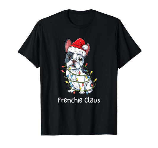 Santa French Bulldog Xmas Pajamas Funny Frenchie Christmas T-Shirt
