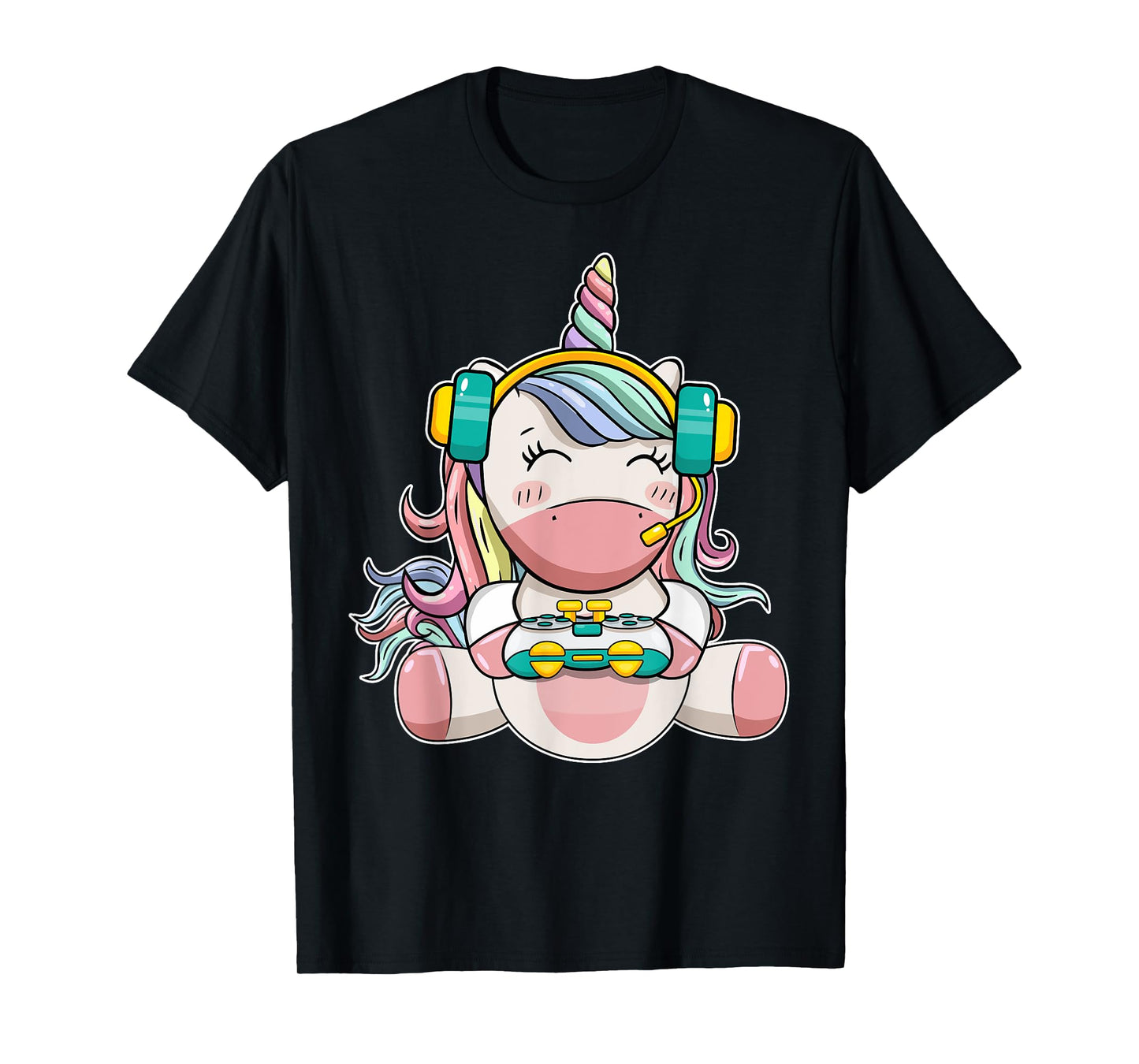 Gamer Girl Unicorn Gaming Cute Video Game Women Girls Teen T-Shirt