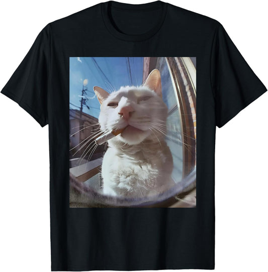 Funny Smoking Cat Meme T-Shirt