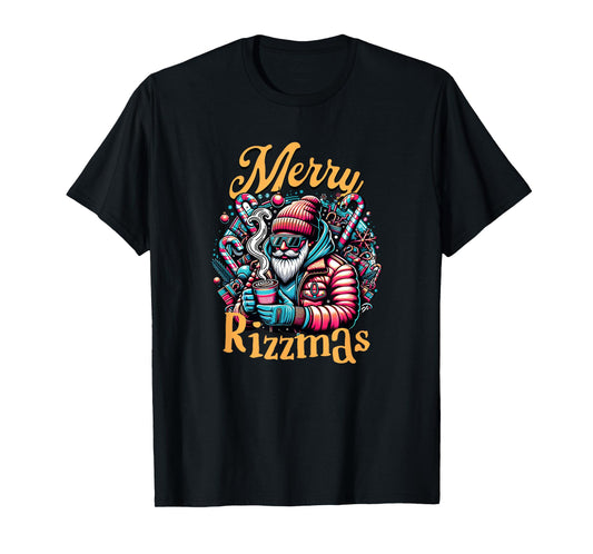 Merry Rizzmas, viral influencer skibidi christams brain rot T-Shirt