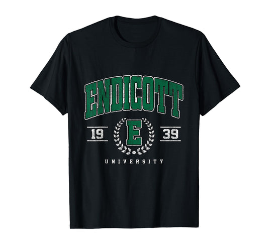 Endicott of Technology Arch Retro for Men Women T-Shirt