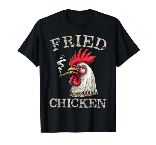 Fried Smoking Chicken 420 Marijuana Graphic Weed Men Women T-Shirt