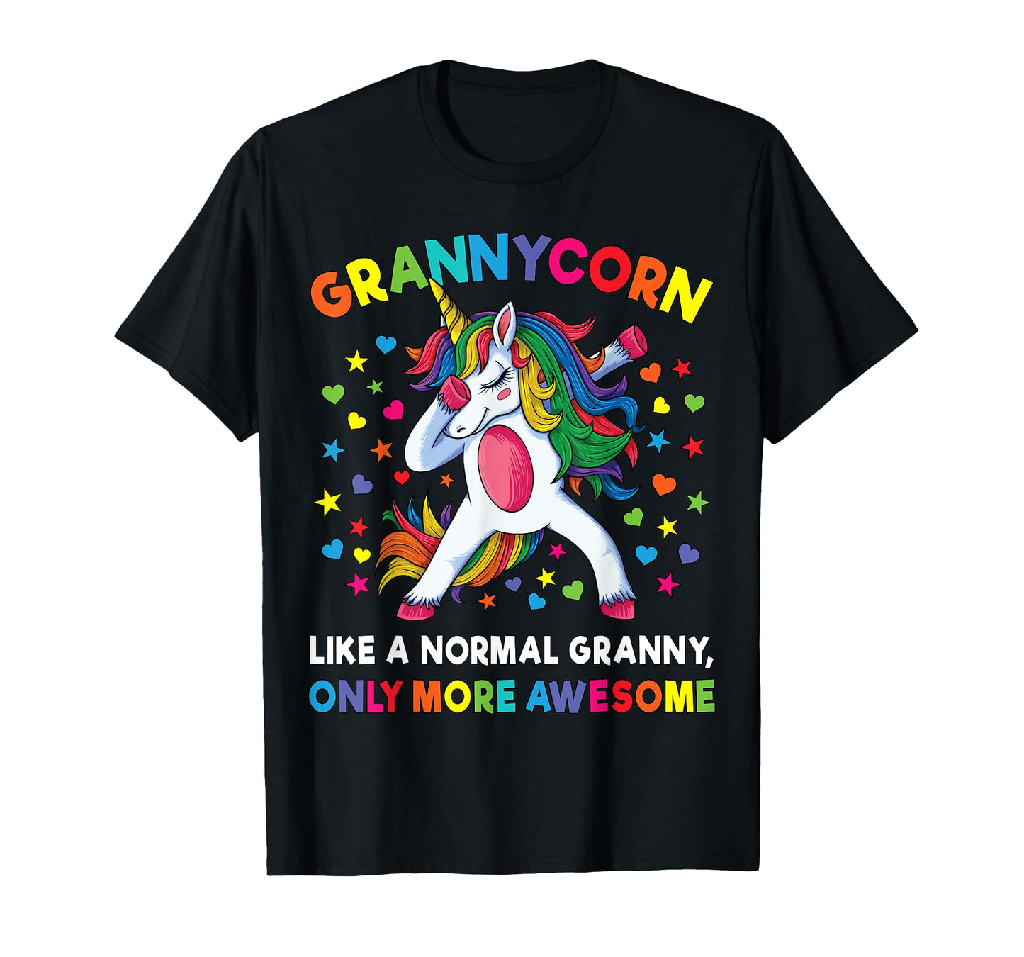Grannycorn Like A Grandma Only Awesome Dabbing Unicorn T-Shirt