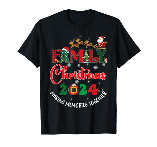 Family Christmas 2024 Matching Xmas Making Memories Together T-Shirt