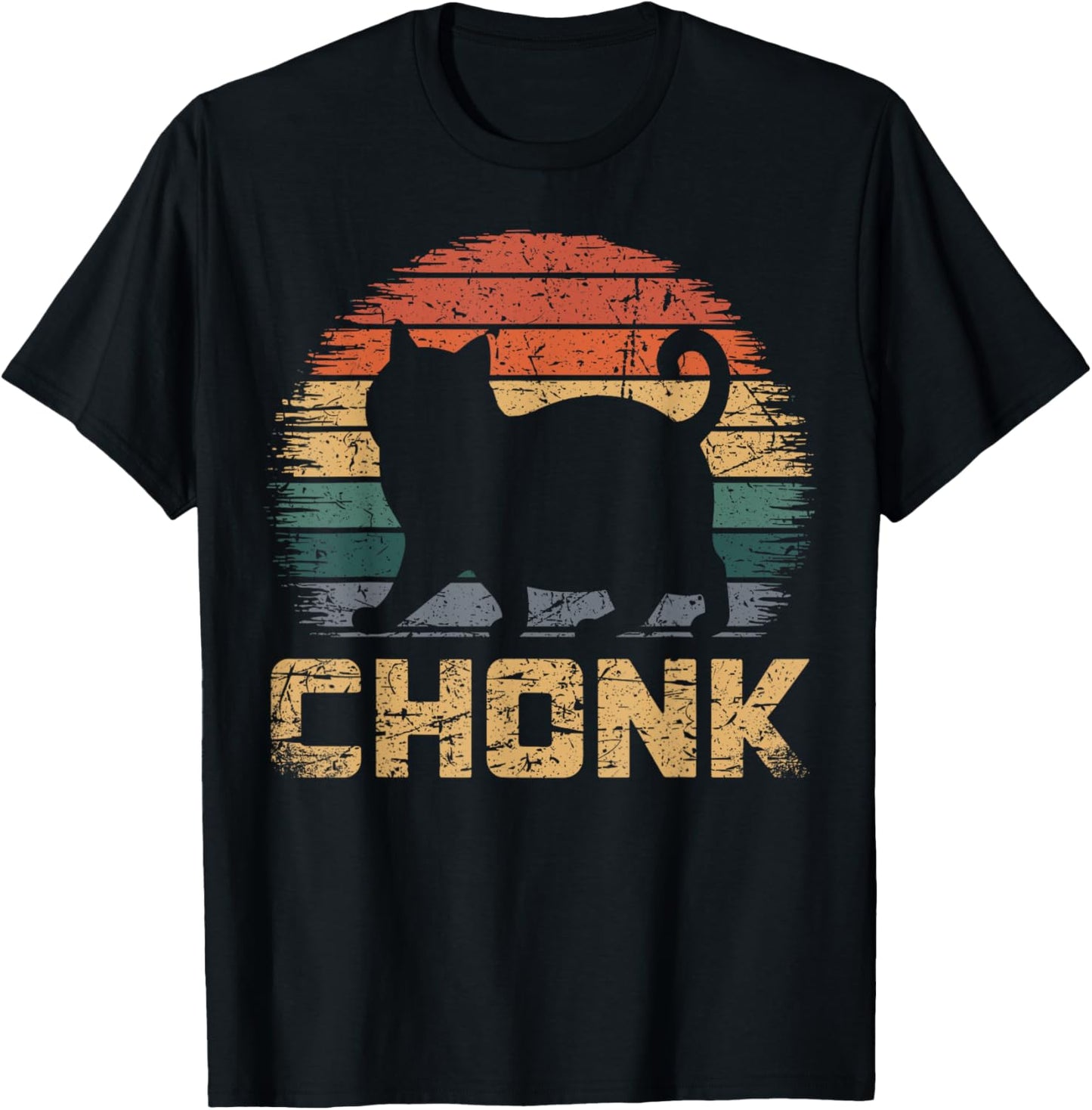 Chonk Cat Lovers Vintage Retro Style Design Appeal T-Shirt