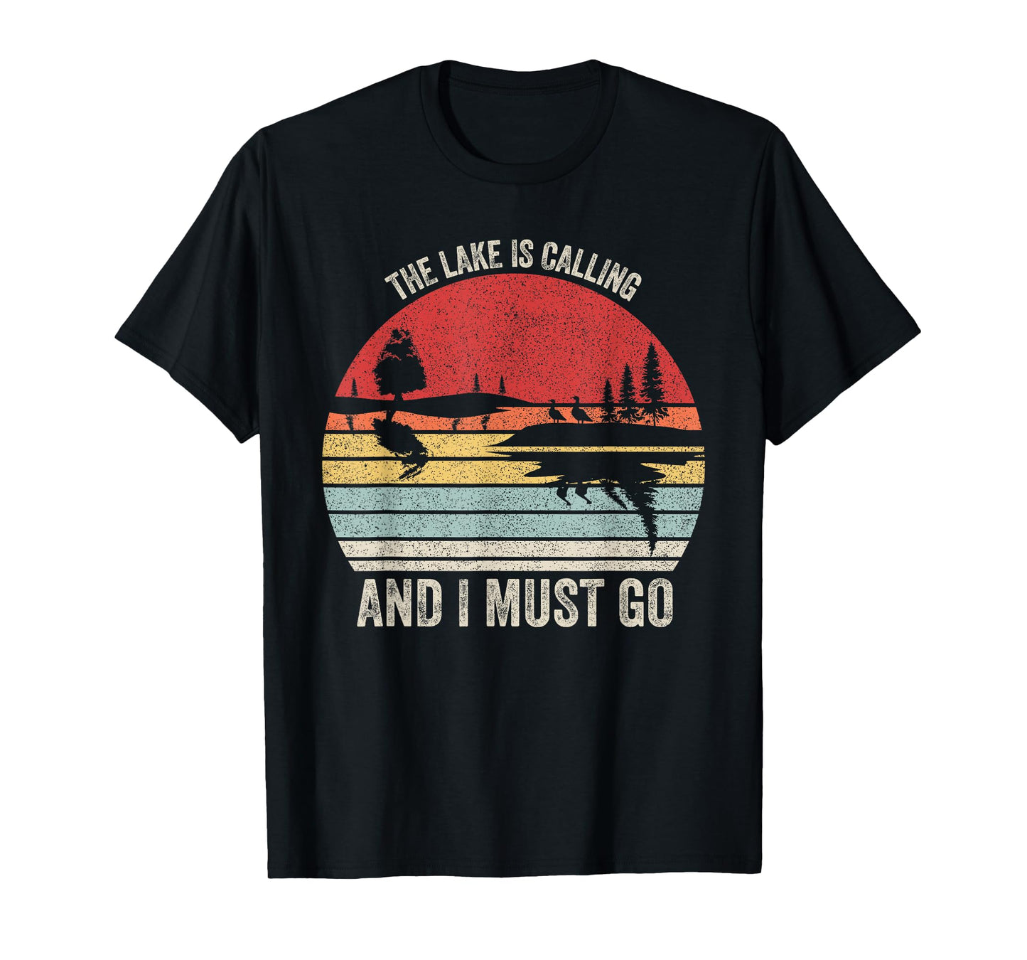 Vintage Retro The Lake Is Calling And I Must Go T-Shirt