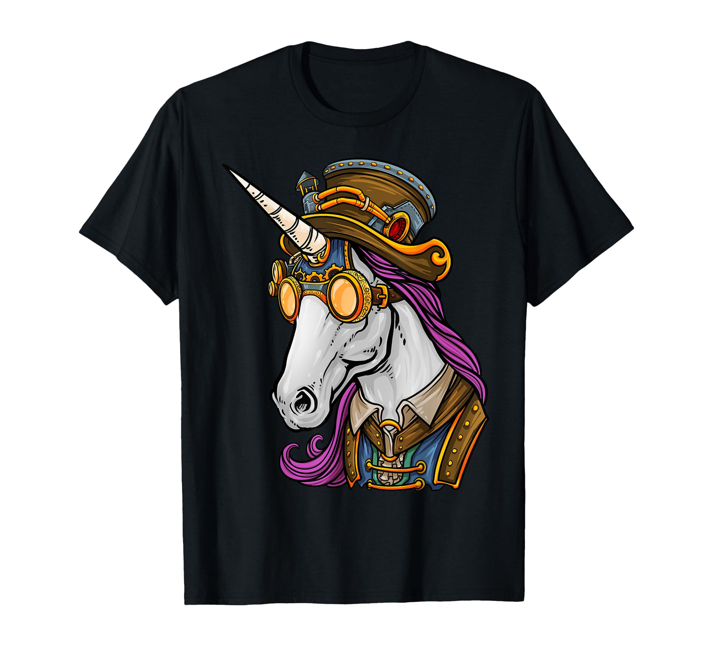 Steampunk Gothic Unicorn Mechanical Animal Unicorn Lover T-Shirt