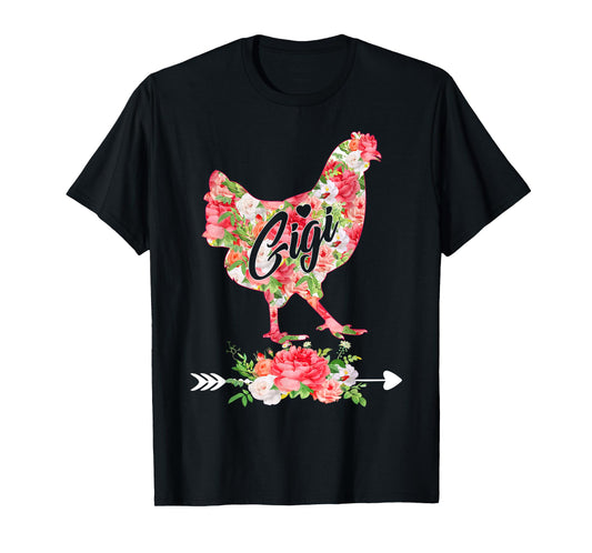 Funny Chicken Gigi Chicken Lover Mom Mommy Mothers Day Women T-Shirt