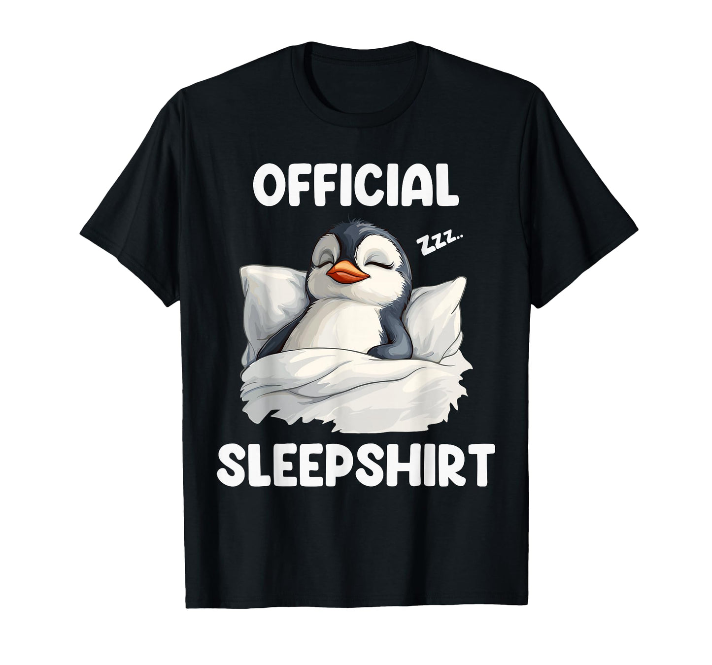 Official Sleepshirt Sleeping Penguin Animal Lovers Pajama T-Shirt